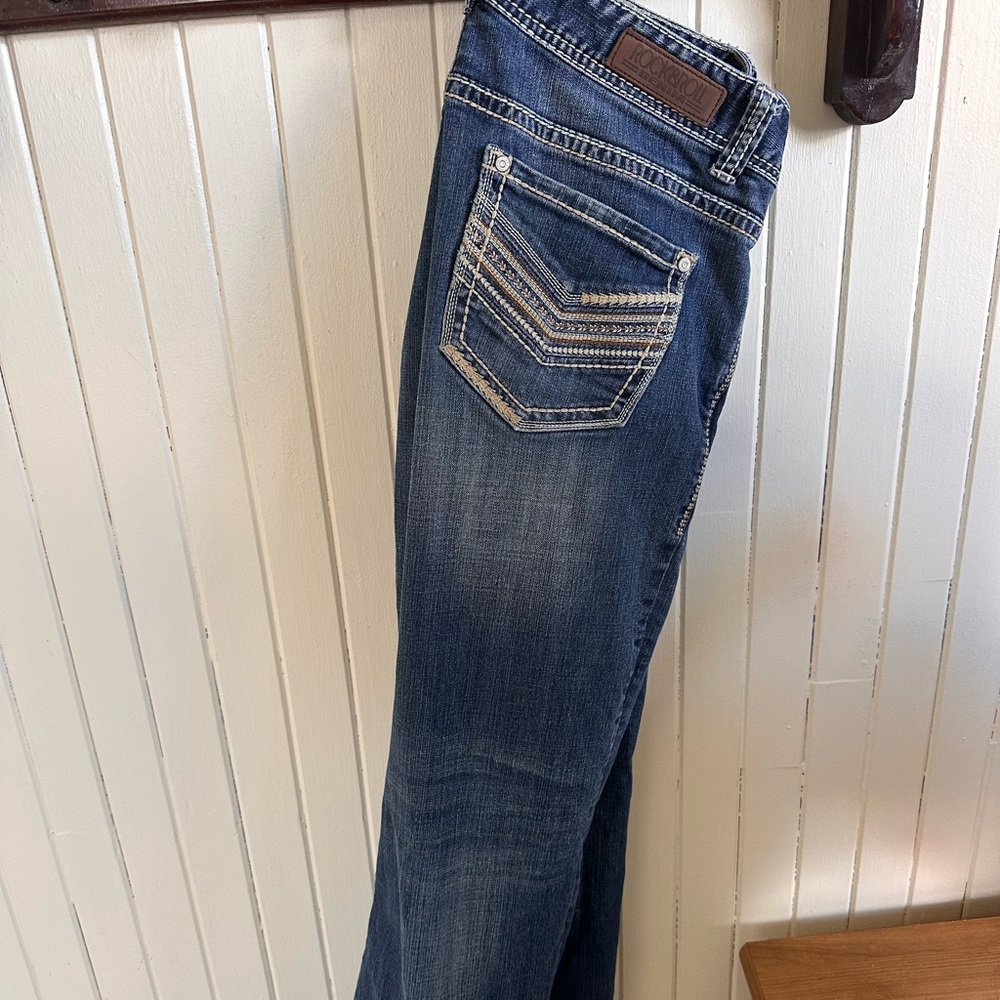 Rock & Roll Cowgirl Dark Denim Jeans